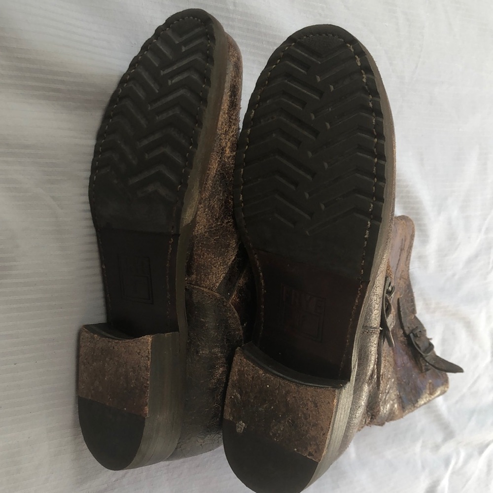 Frye brown women boots distressed leather - Picture 7 of 7